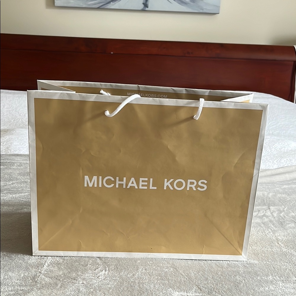 Michael Kors Gold Shopping Bag